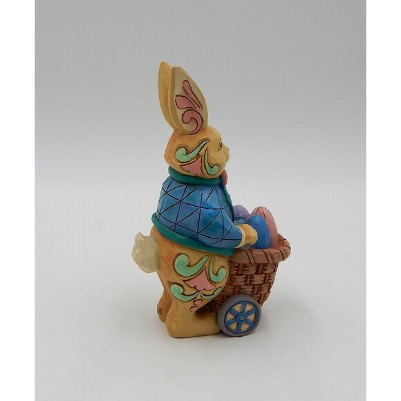 Jim Shore Eggs For Everybunny Easter Bunny Cart Figurine 2019 6006230 Box Enesco - Picture 5 of 12